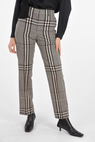 4 Pockets Tartan Pants with Belt Loops
