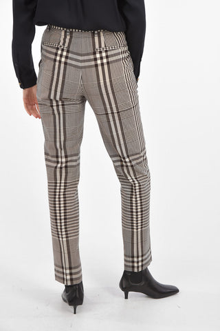 4 Pockets Tartan Pants with Belt Loops