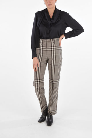 4 Pockets Tartan Pants with Belt Loops