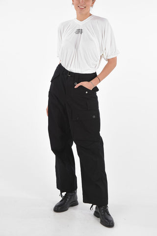 Cargo Pants with Belt and Ankle Drawstrings