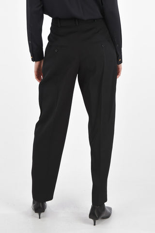 4 Pockets Wool Pants with Belt Loops