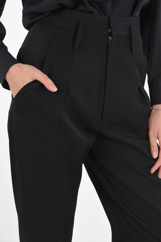 4 Pockets Wool Pants with Belt Loops