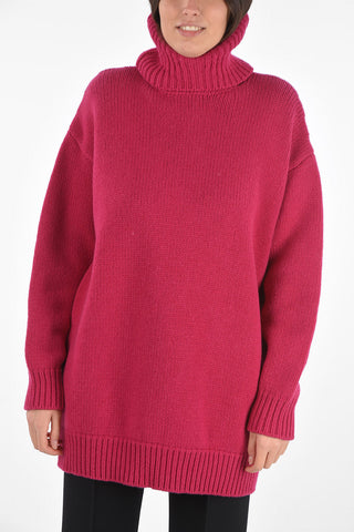 Turtleneck Oversized Virgin Wool Pullover