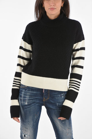 Cable Knit Turtleneck Sweater