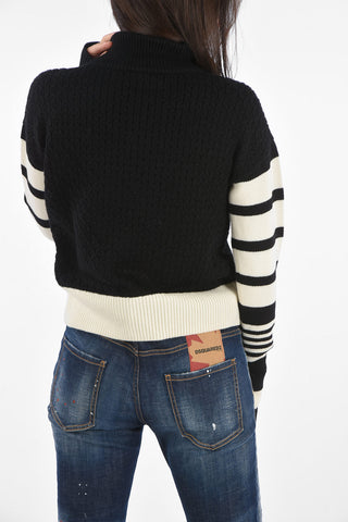 Cable Knit Turtleneck Sweater