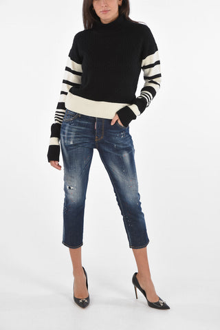 Cable Knit Turtleneck Sweater