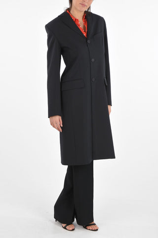Long Fake Blazer Dress with Flap Pockets and Notch Lapel