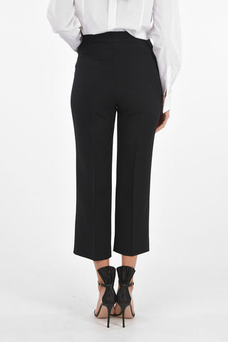 4 Pockets Pants with Leather and Metal Details