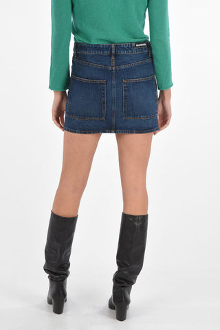 5 Pockets Denim Miniskirt with Belt Loops