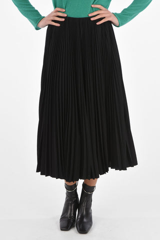 Pleated Skirt with Side Zip