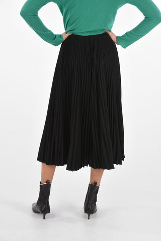 Pleated Skirt with Side Zip