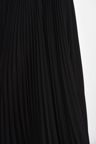 Pleated Skirt with Side Zip