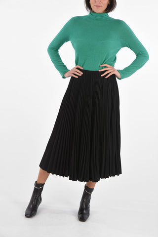 Pleated Skirt with Side Zip