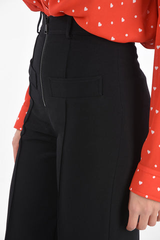 2 Flap Pockets Pants with Front Zip