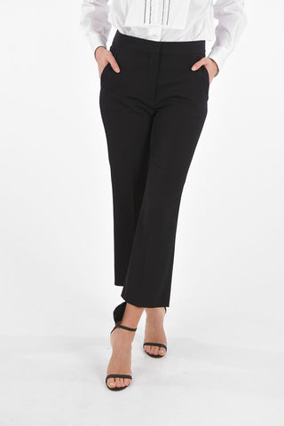 Regular Pants with Flush Pockets and Hidden Fastening