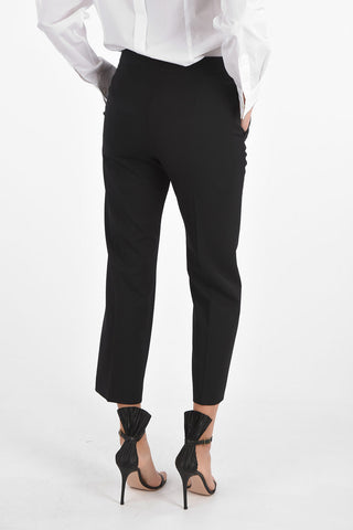 Regular Pants with Flush Pockets and Hidden Fastening