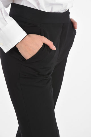 Regular Pants with Flush Pockets and Hidden Fastening