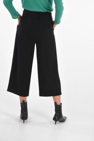 Slouchy Pants with Belt and Flush Pockets