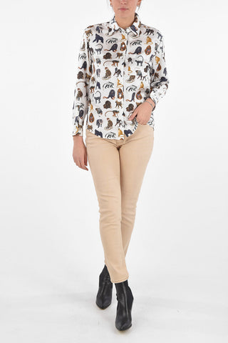 Printed Silk JULIETTE Shirt