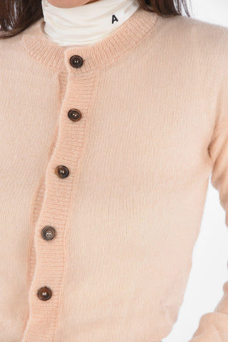 Mohair Blend Cropped Cardigan
