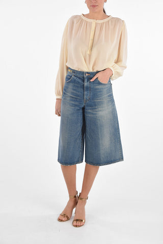 4 Pockets Gaucho Denims with Jewel Buckles