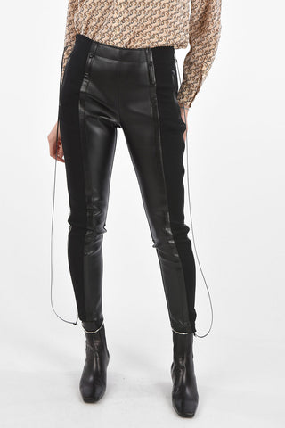 Skinny Pants MIMI with Leg Zip and Leather Details