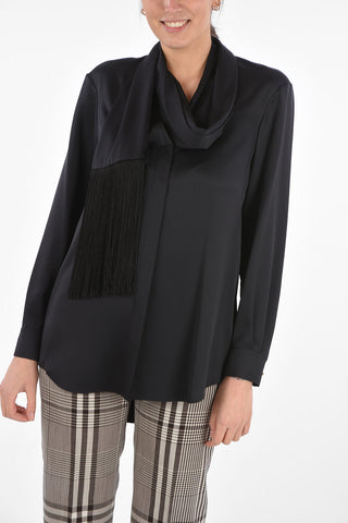 Silk MICHELA Tie Neck Blouse