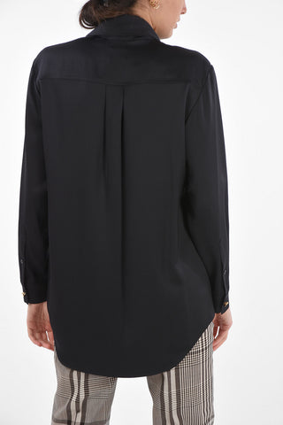 Silk MICHELA Tie Neck Blouse