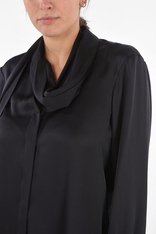 Silk MICHELA Tie Neck Blouse