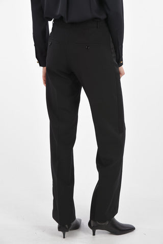 Pantaloni in Lana Vergine JILL con Bande Laterali in Seta