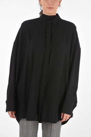 Tie Neck Blouse with Hidden Fastening