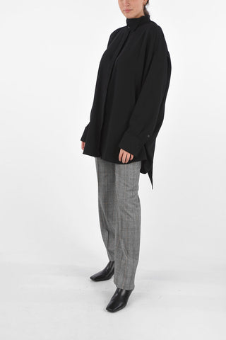 Tie Neck Blouse with Hidden Fastening