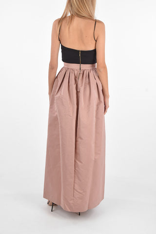 vestito evening spaghetti strap con schiena scoperta