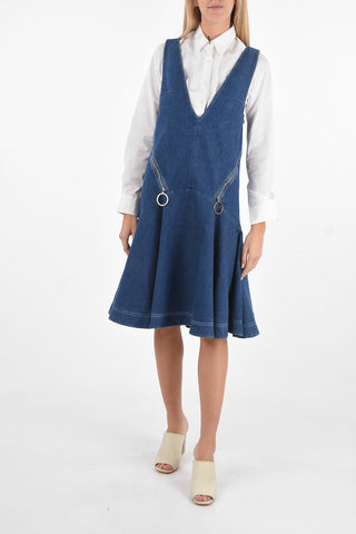 denim pinafore dress