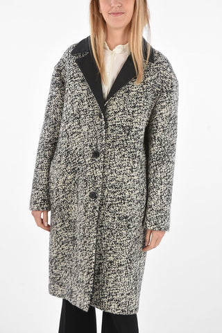 Virgin Wool Cable Knit Coat