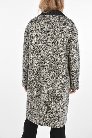 Virgin Wool Cable Knit Coat