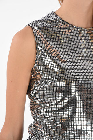MM6 Sleeveless All-Over holographic effect Body