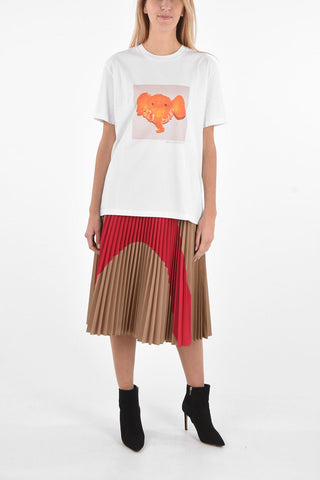 T-shirt ELEPHANT TANGERINE in Cotone Sostenibile