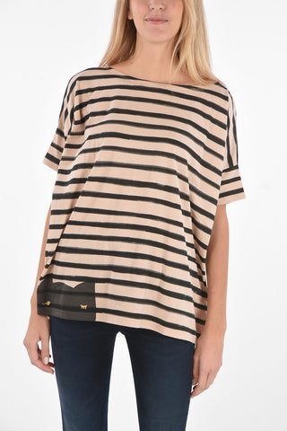 T-shirt oversized a righe