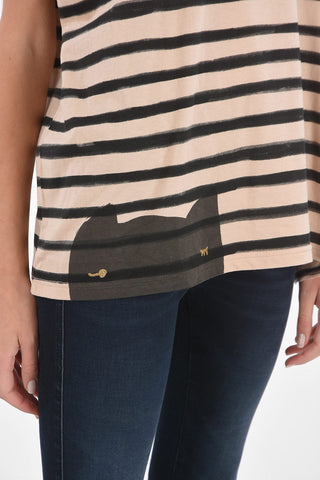 T-shirt oversized a righe