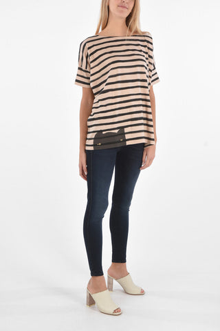 T-shirt oversized a righe