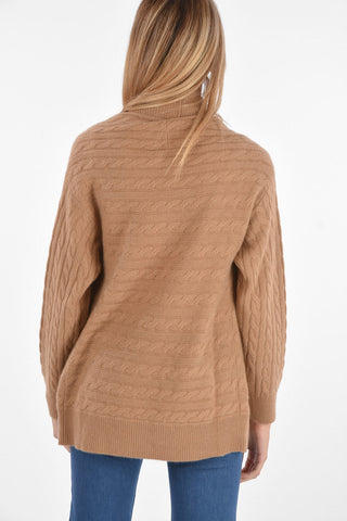 Cashmere Aran CORONA Cardigan with Shawl Collar