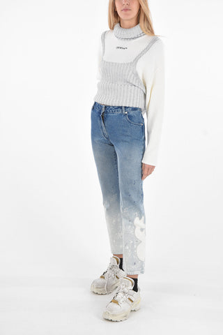 Jeans SHAPE CROPPED Lavaggio Bleach