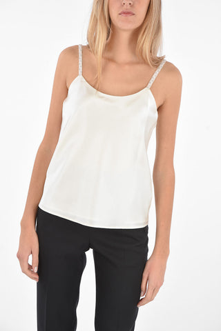 Silk Satin LORY Top with Bead Straps