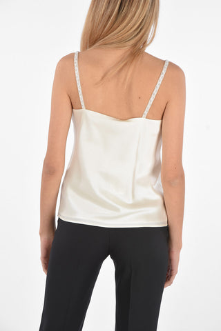Silk Satin LORY Top with Bead Straps