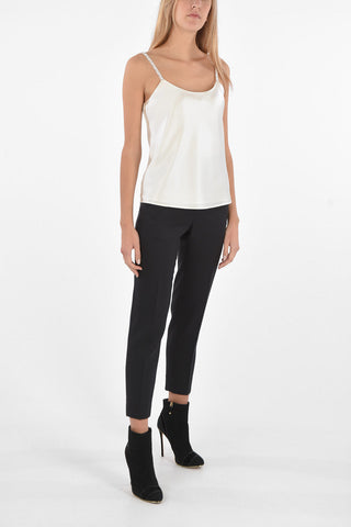 Silk Satin LORY Top with Bead Straps