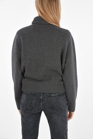 Wool and Cashmere Turtleneck Sweater