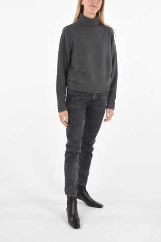 Wool and Cashmere Turtleneck Sweater