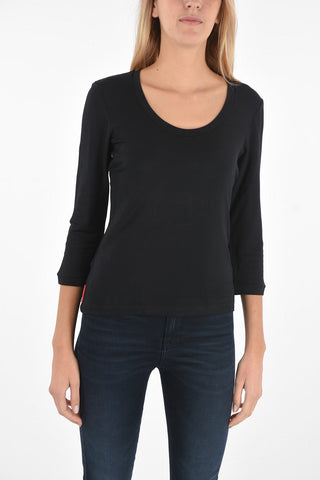 Long sleeve crew-neck t-shirt