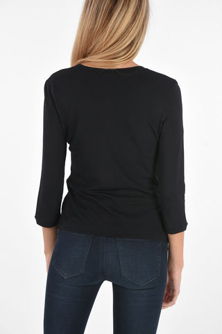 Long sleeve crew-neck t-shirt